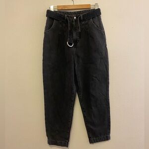 H&M black high waist Mom Jeans